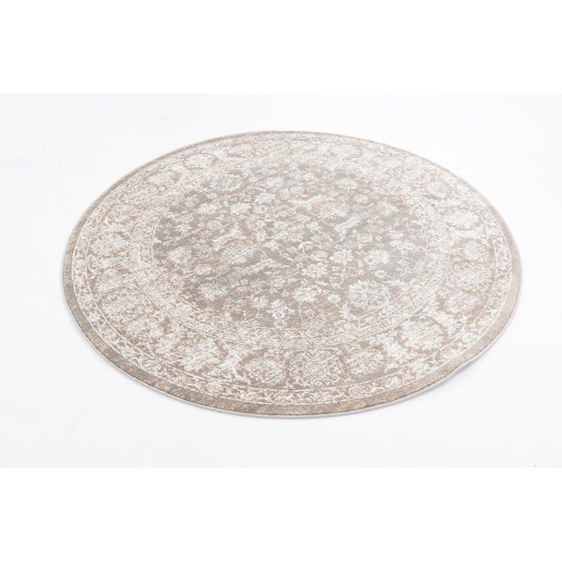 Agna Oriental Indoor Rug, Round 7'10"