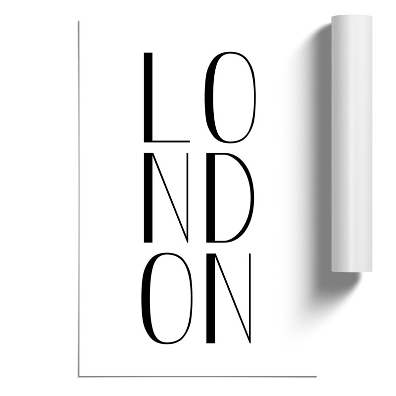 London - Frameless Print, 30cm H x 21cm W x 0.1cm D