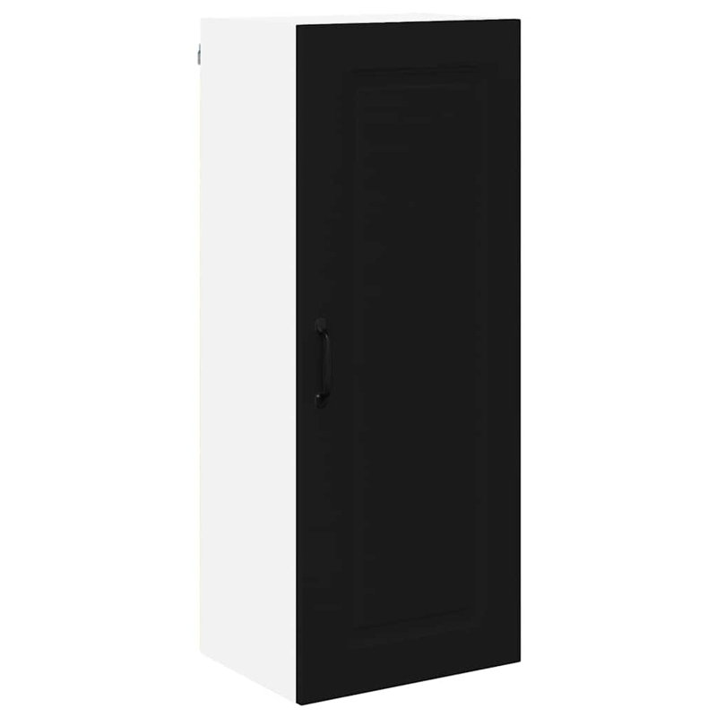 Vidaxl Kitchen Wall Cabinet With Shelf Sonoma Oak 50 X 31 X 100 Cm, 100cm H x 40cm W x 31cm D, Black