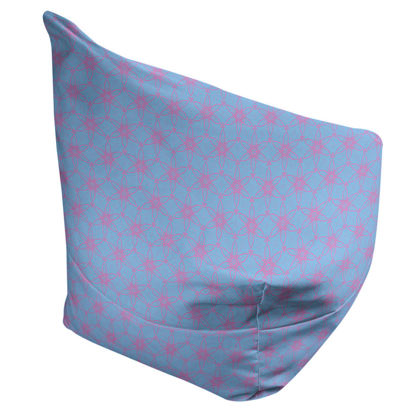 Fauteuil à billes et méridienne standard Leffel, H 120 po x l 31 po x P 60 po, Bleu/rose, Pas de bourre