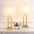 Permelia 23.5" Metal Table Lamp Set with USB, Type-C Ports and Built-in-Oulet-1006742191-1006742190