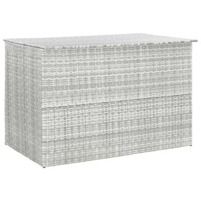 396.26 Gallon Water Resistant Poly Rattan Deck Box in Brown by Latitude Run 396.26 Gallon Water Resistant Poly Rattan Deck Box in Brown by Latitude Run