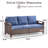 73.2'' Wide Outdoor All-Weather Wicker Patio Sofa With Cushions-1909719339
