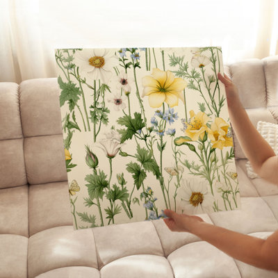 «Botanical Wildflower Symphony XVII Cottage», reproduction d'art sans cadre