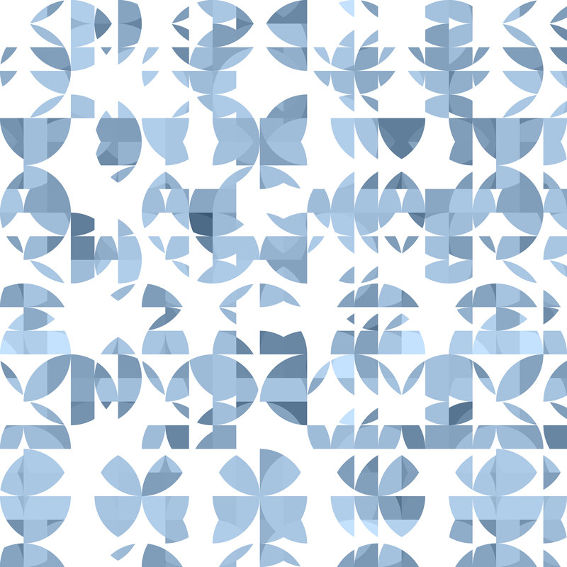 Panneau de papier peint Succulent, Bleu, L 2 pi x L 8,5 pi
