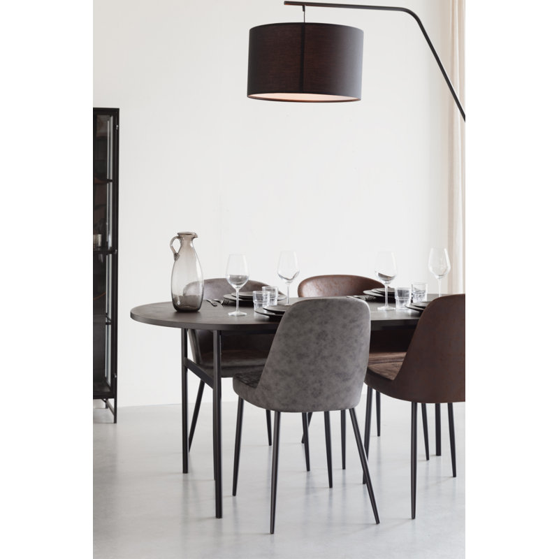 Alana Upholstered Dining Chair, Brown
