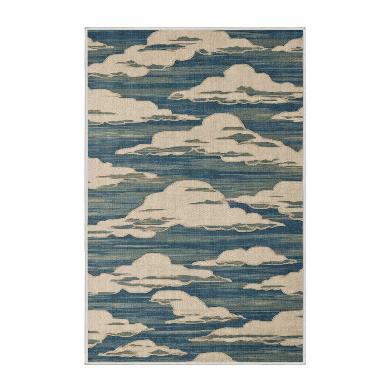  Washable Cloud Formations Hawaiian Area Rug, Tapis de couloir 2 pi x 4 pi
