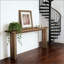 Console extra-longue en bois, table de vestibule multifonctionnelle pour vestibule