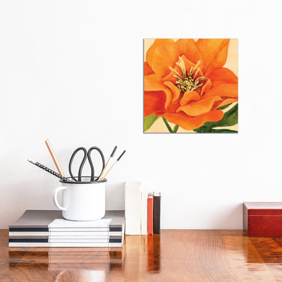 Copper Petals II by Annie Warren - Wrapped Canvas Print