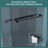 48" Shower Door, 8mm Glass With R10 Smooth Edges And Features, Matte Black Frame, Reversible Sliding, Water-tight Seal, No Specialized Tools Double Sliding Laminated Grey Glass, Design, Weekly