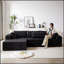 Ensemble de canapé modulaire confortable en chenille modulaire pour des espaces de vie polyvalents et un confort accru-404296233