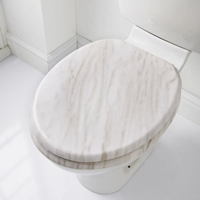 Marble Effect Toilet Seat 