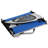 2-Seat Child Bike Trailer for Kids with a Strong Steel Frame, 5-Point Safety Harnesses, & Comfortable Seat, Blue-116989263