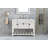 Wenty 19'' White Ceramic Rectangular Bathroom Sink