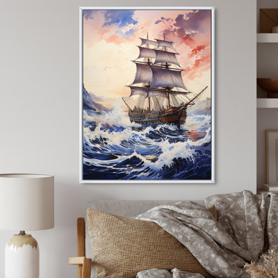 Edgevayle, chef-d'œuvre, le grand mauve de Kanagawa I sur toile