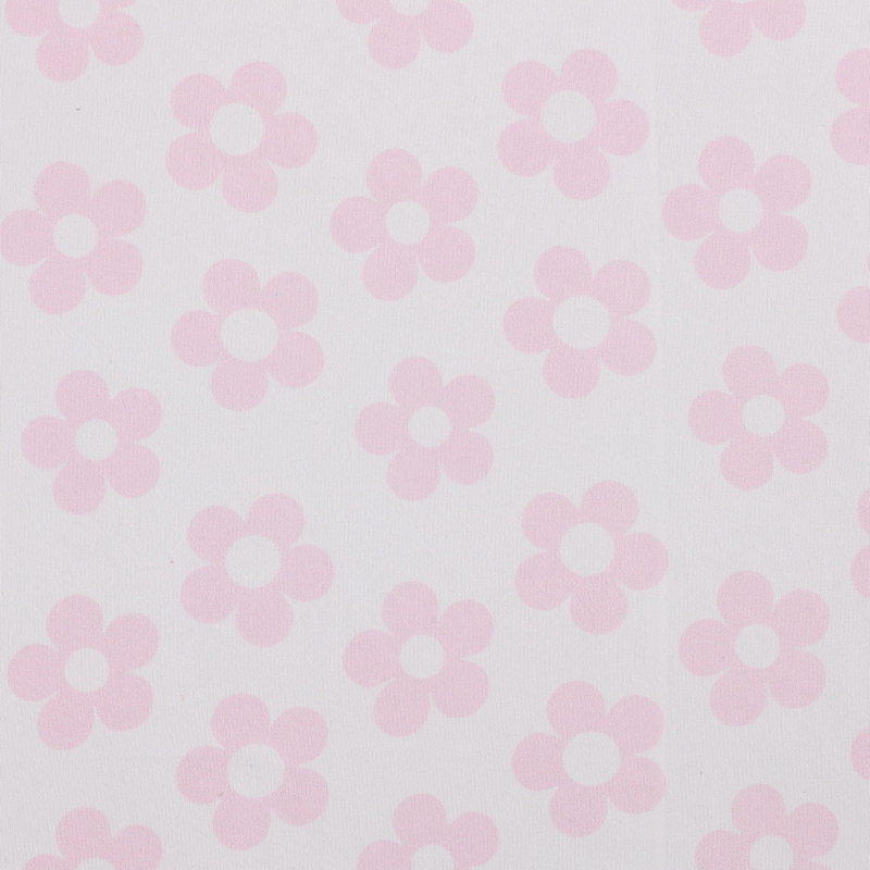 Betsey Johnson Printed Novelty Sheet Sets, Twin Sheet Set with 1 Standard Pillowcase, Retro Daisy Pink