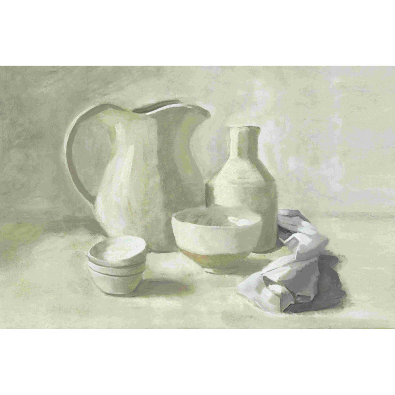 Tonal nature morte - peinture sur toile tendue, H 24 po x l 36 po x P 1,25 po