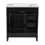 30-Inch Bathroom Vanity With Ceramic Sink, Adjustable Shelf, Soft Close Door, And Three Soft Close Drawers For Elegant Storage