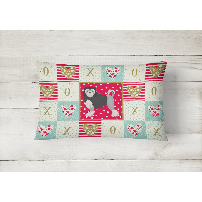 Patchwork Outdoor Throw Pillow
