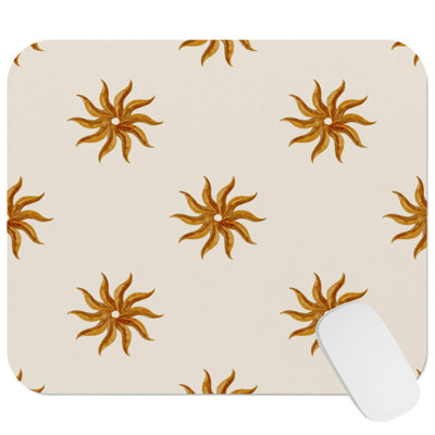 Abstract Wild Wild West Pattern Southwestern Gaming Cute Office Laptop Desk Pad Gift Mat Square Rectangle Non-Slip Mousepad