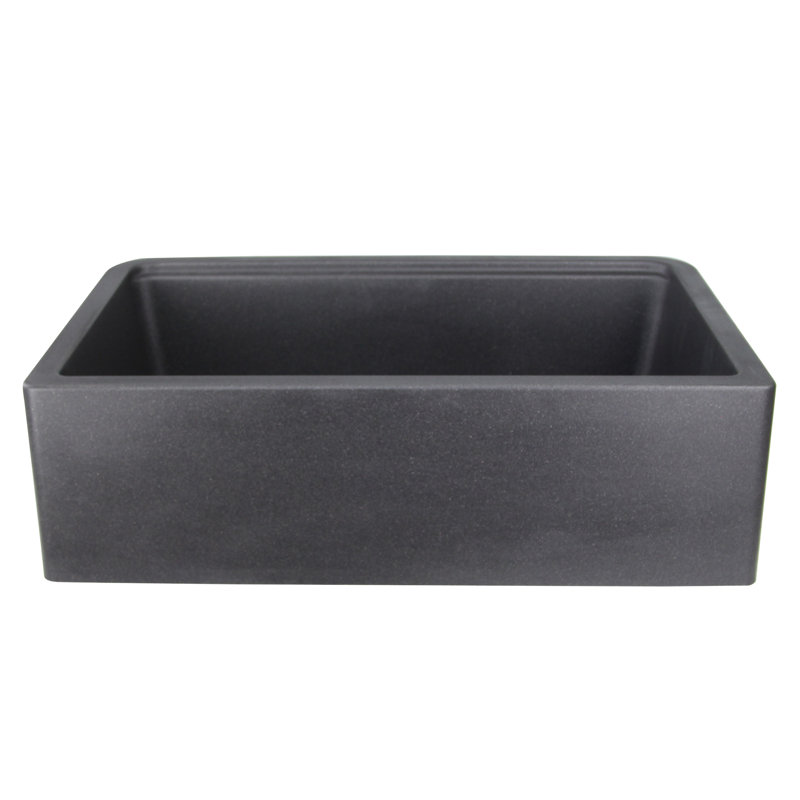 Farmhouse Apron 32.75'' L Single Basin Kitchen Sink, Black