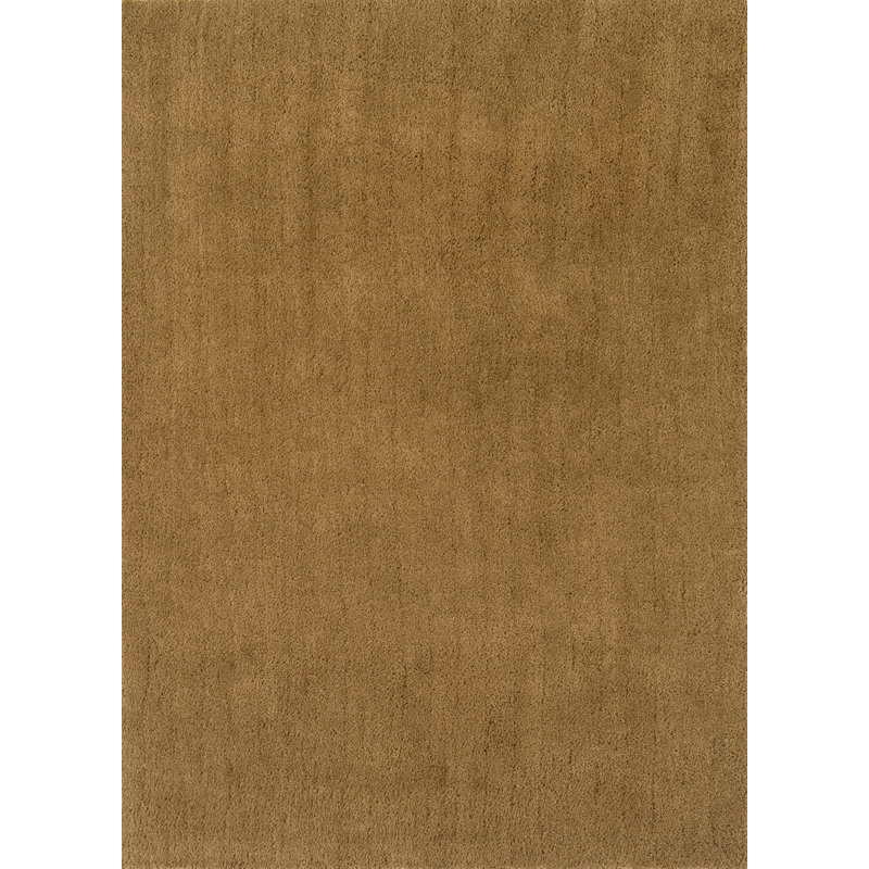 Tapis brun touffeté fabriqué à la main Hotchkiss, Rectangle 3 pi x 5 pi