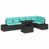 Coussin bleu / cadre noir est en rupture de stock