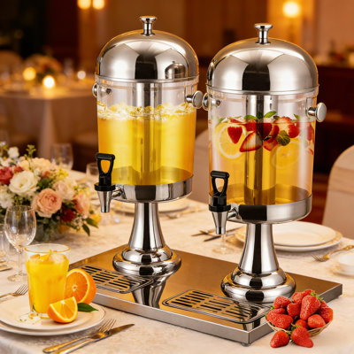 Distributeur de boissons froides en acier inoxydable pour hôtel de mariage