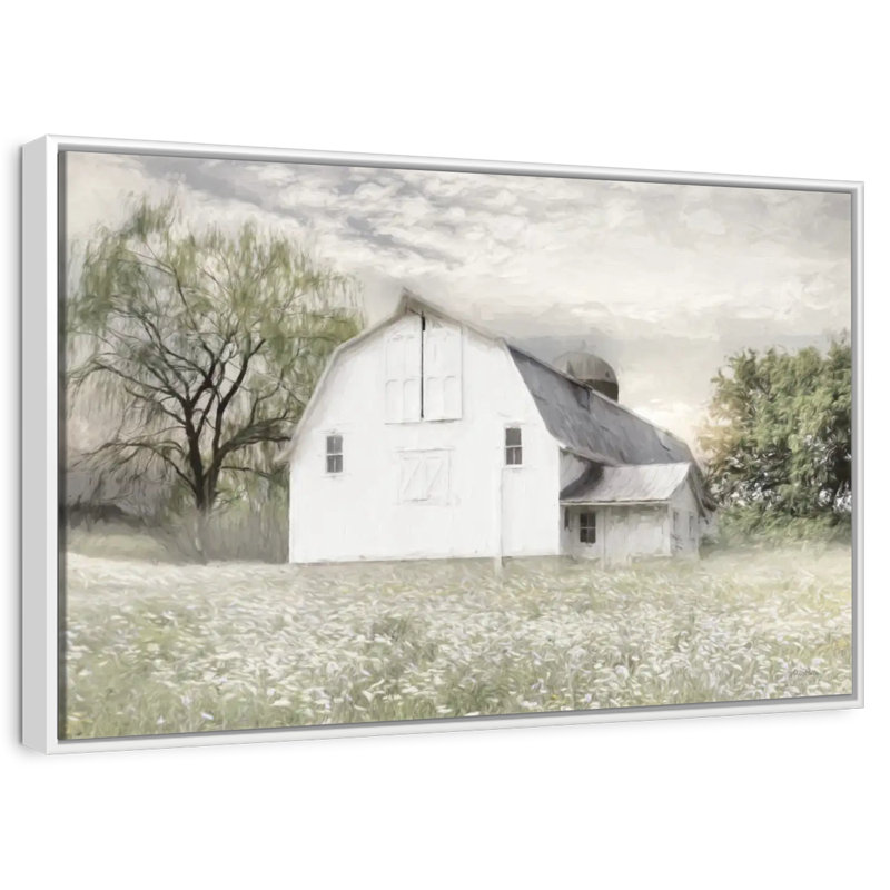 Brownsville Sunrise, Cadre flottant blanc, 46 po x 31 po