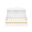 Lit de jour avec tiroirs de rangement et tablettes de tête de lit, lit de jour en bois de style rétro-75024622