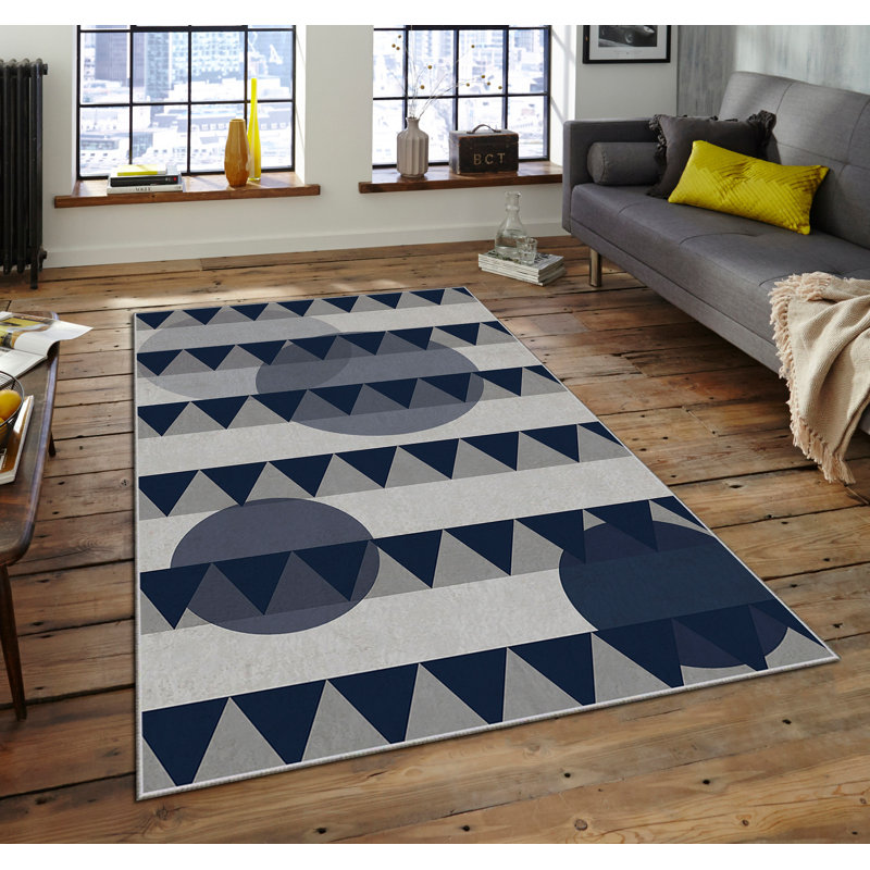 Luxurious Area Carpet (5.2 x 7.5 ft), 100% Polyester, 740 g/m² | Soft Velvet Fabric with Non-Slip Felt Dot Underside, Laminated Sponge for Comfort | Easy to Clean, Machine Washable at 86°F | Ideal for Living Room & Bedroom Decor