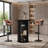 Round Bar Table With Hidden Storage, 35.4" Bar Height Cocktail Table-594011398