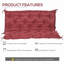 Coussins de banc de jardin 2 places, coussin souple d'extérieur épais de 4,7 pouces-86870277-86870279