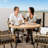 Hufsah Round Outdoor Dining Table , 36.6 " W 36.6 " D