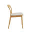 Chaise d'appoint en bois massif brun Brentten