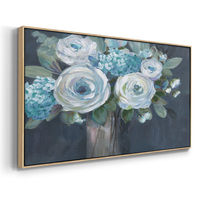 Midnight Blues- Framed Gallery Wrapped Canvas -Ready to Hang