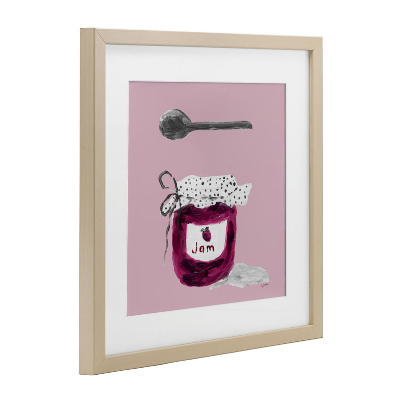 «Jam Jar over Blush», reproduction encadrée sous verre, conception de Lucille Price, H 16 po x l 16 po