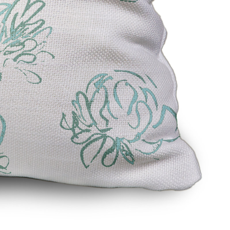  Housse et insert de coussin carré en coton, 20 po X 20 po, Vert
