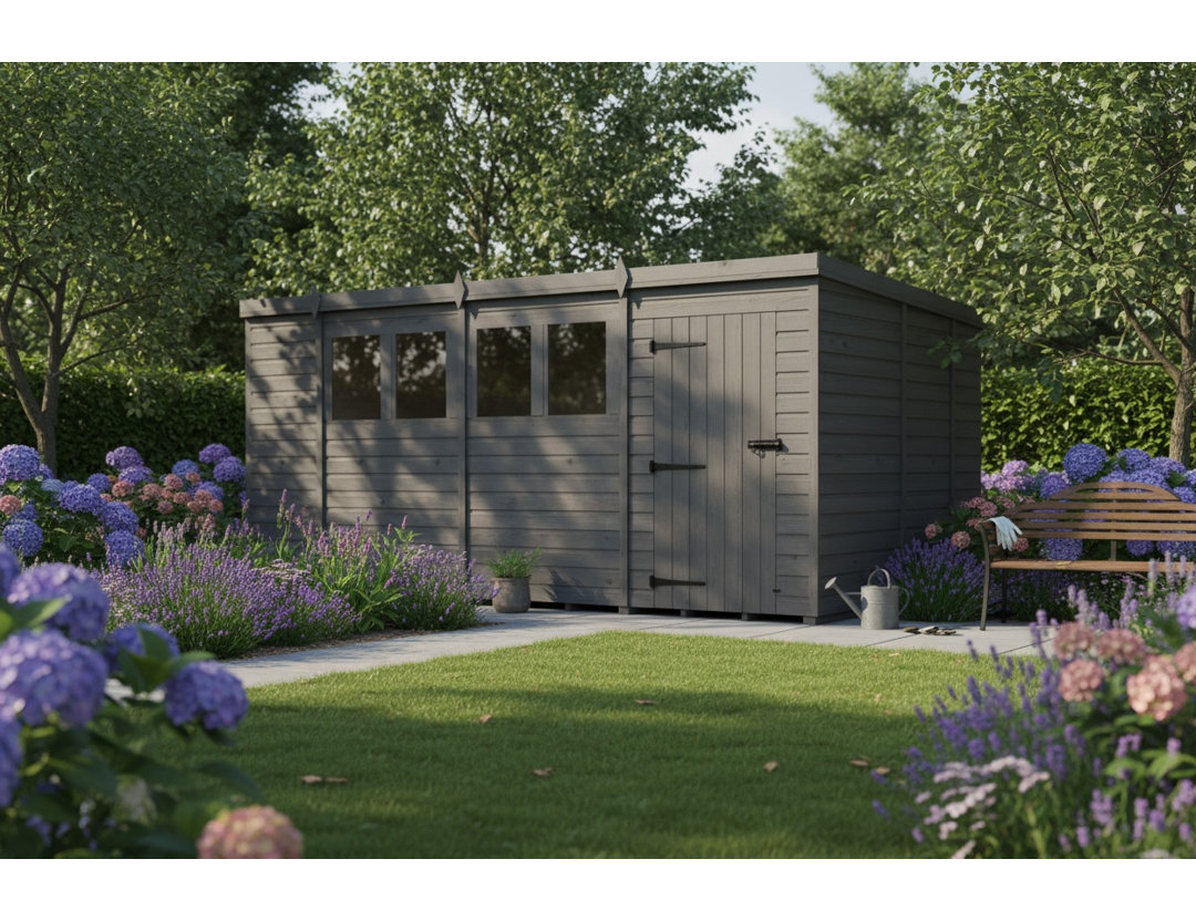 15x10 Pent Composite Shed