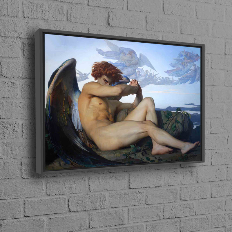 Print on Canvas, 80cm H x 110cm W, Floater Framed, White