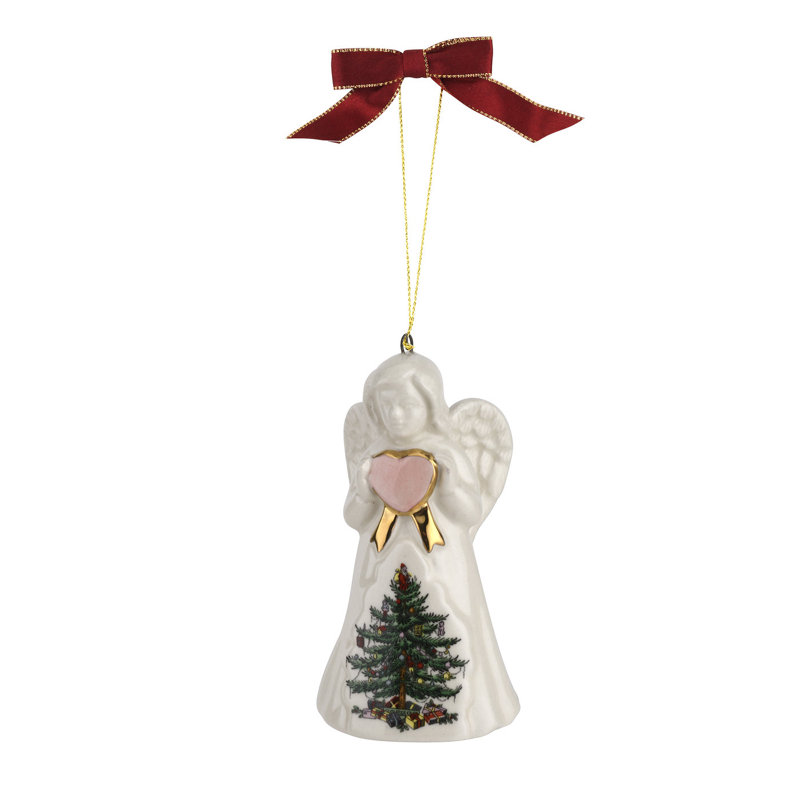 Spode Christmas Tree Angel Ornament 3"