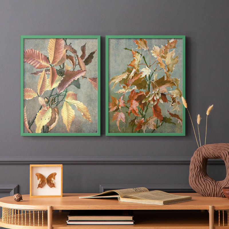 «Antique Autumn I», reproduction encadrée de qualité supérieure - prête à être accrochée - aucun clou requis - aucun clou requis