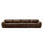 Tissu moelleux doux et moelleux de 149 po, canapé désossé, emballage sous vide à compression complète, connexion à boucle libre pour chambre à coucher, bureau, cinéma maison-1200055864