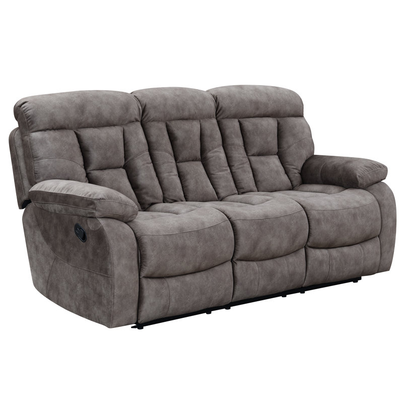 Aonesty Upholstered 87'' Reclining Sofa