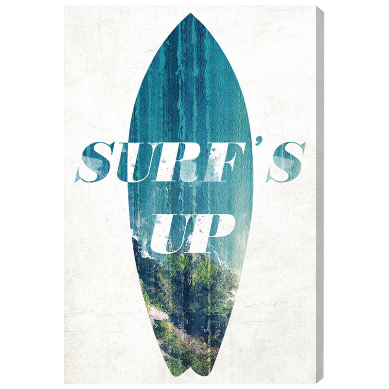 Surfs Up - impression sur toile tendue, H 54 po x l 36 po x P 1,5 po