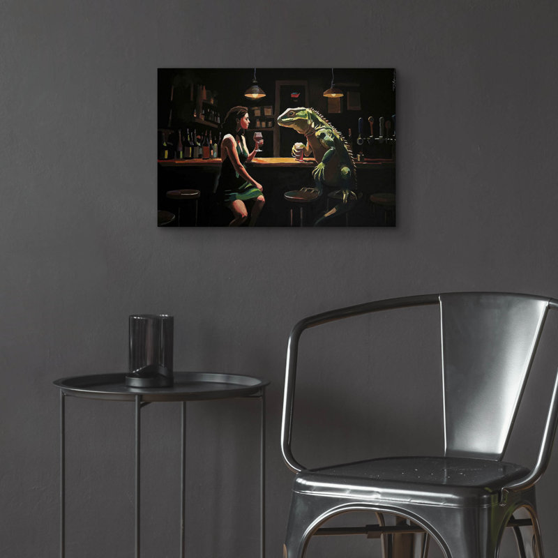  «He Was Cuter Online» par Keith Thomson, art mural en verre acrylique, 24 po x 16 po, H 16 po x l 24 po