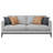Cushion Back Sofa With Pillows