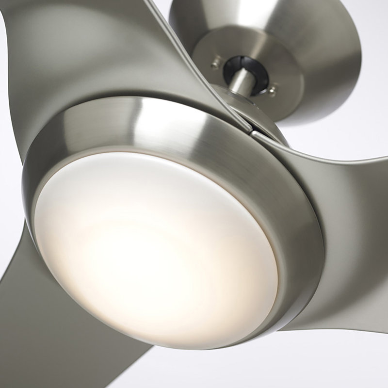 Eswer 60'' Ceiling Fan with LED Lights, Brushed Steel