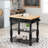 Black Kitchen Island