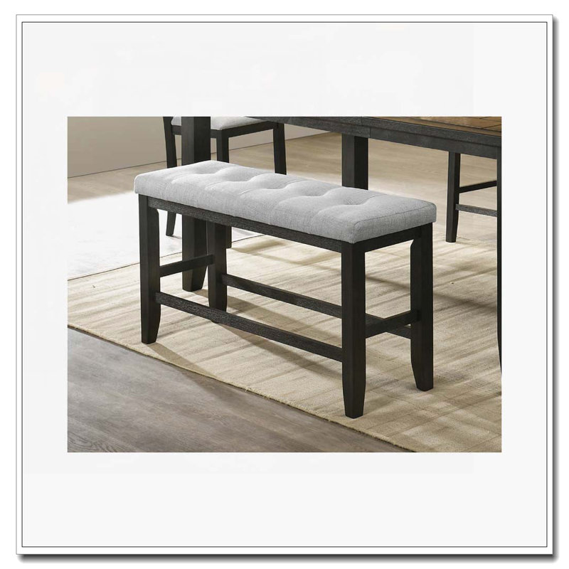 Counter Height Upholstered Dining Bench